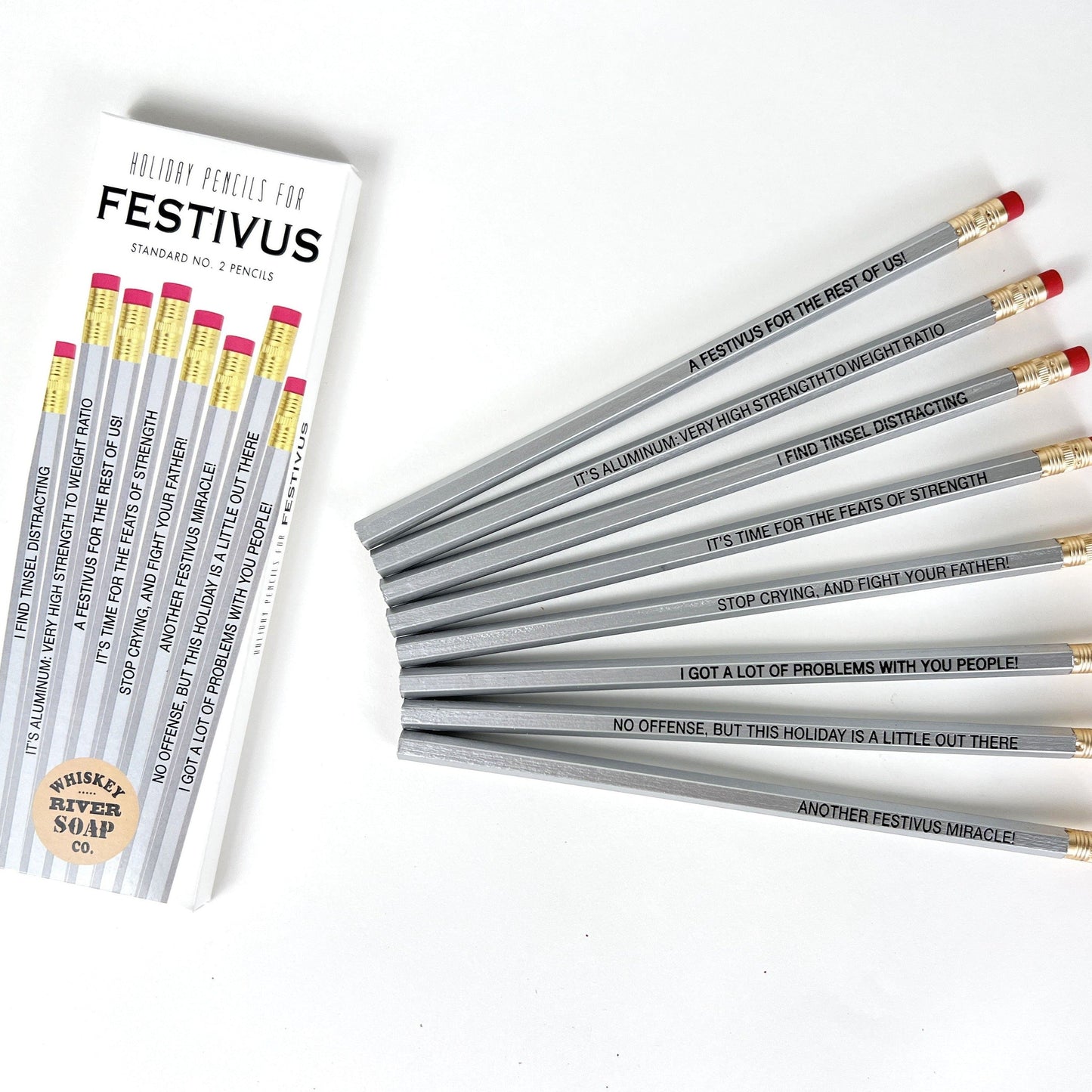 WHISKEY RIVER SOAP CO - Festivus Pencil Set Whiskey River Soap Co