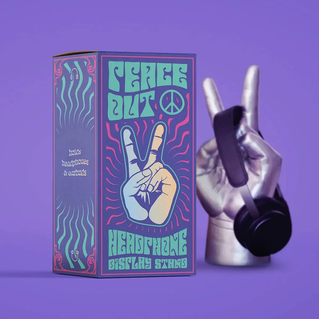 LUCKIES OF LONDON Peace Out Headphone Stand Headphone & Headset Accessories Luckies of London