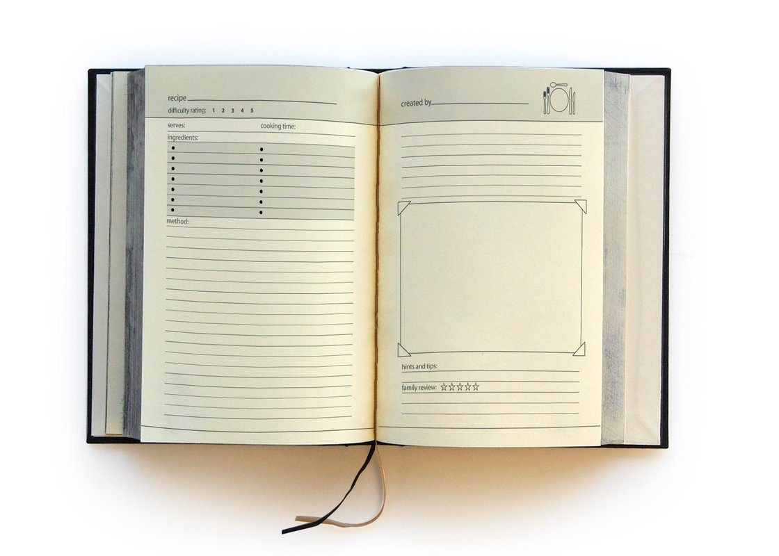 SUCK UK My Family Cookbook Journal Journal Suck UK