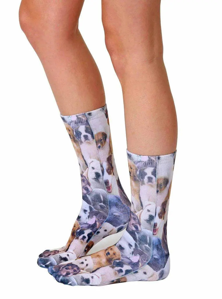 LIVING ROYAL Puppy All Over Crew Socks Socks living royal