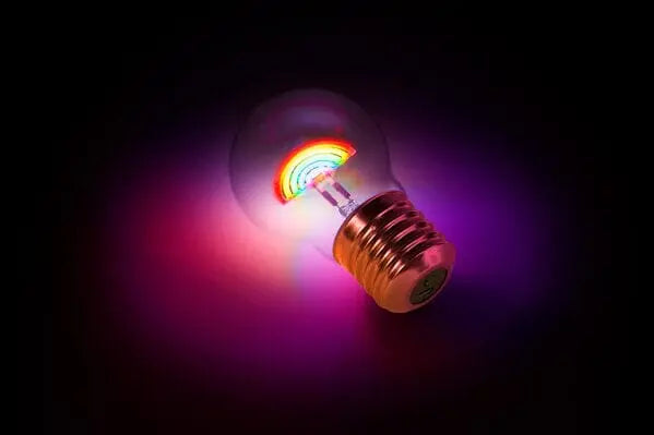 Rainbow Cordless Lightbulb Light Bulb Suck UK