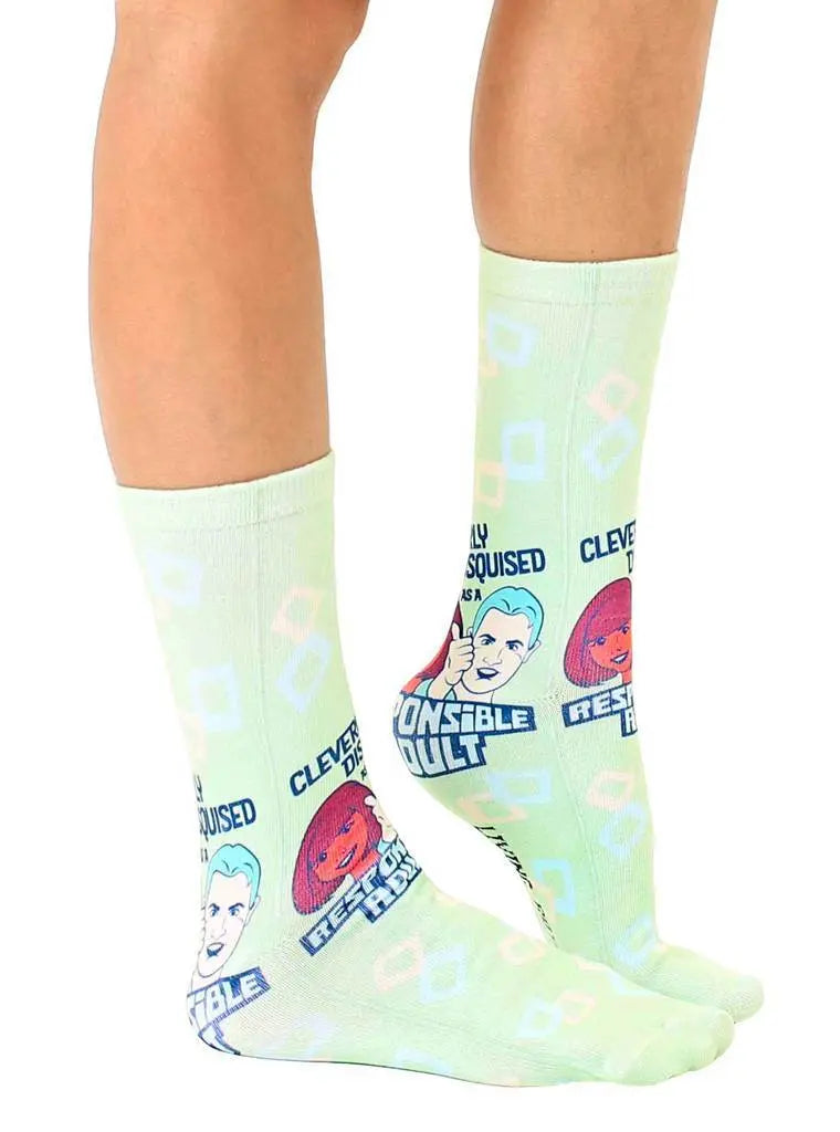 LIVING ROYAL Responsible Adult Crew Socks Socks living royal