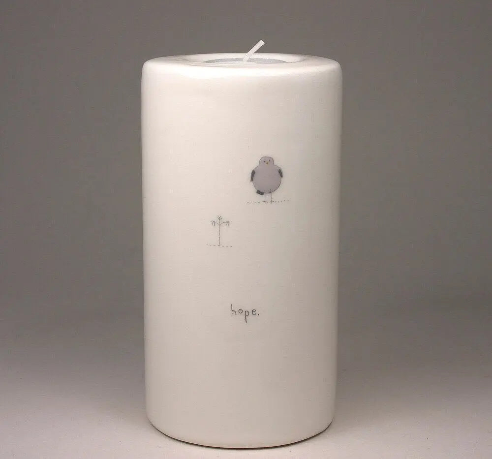 BETH MUELLER Words & Pictures - Hope Medium Tea Light Holder Candle Holders Beth Mueller