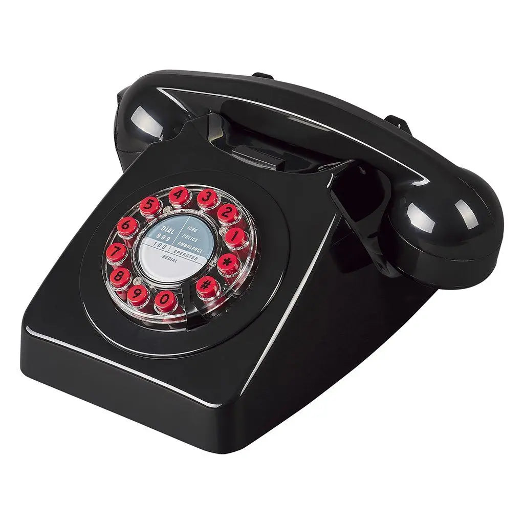 Retro Black Telephone Wild & Wolf