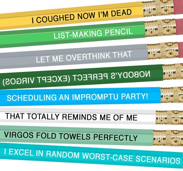 WHISKEY RIVER SOAP CO Astrology Pencils Whiskey River Soap Co Virgo