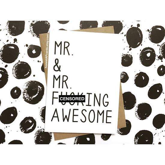 HONEST AF CARDS - Mr & Mr F*cking Awesome Card Honest AF Cards 