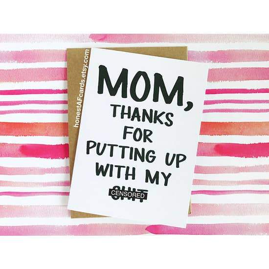 HONEST AF CARDS - Mom, Thanks Card Honest AF Cards 