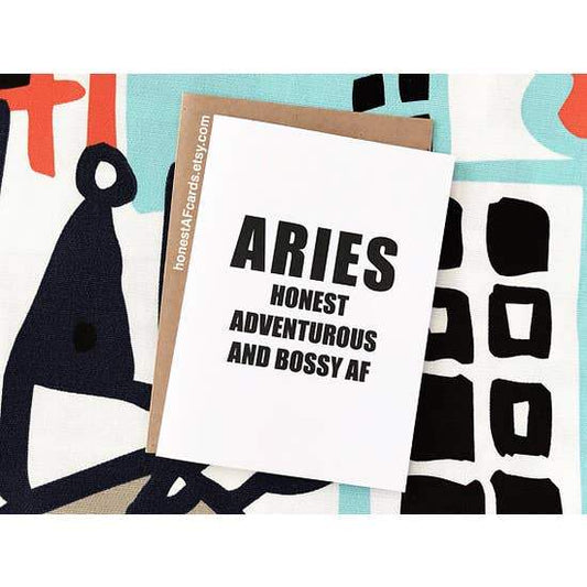 HONEST AF CARDS - Zodiac Card Aries Card Honest AF Cards 