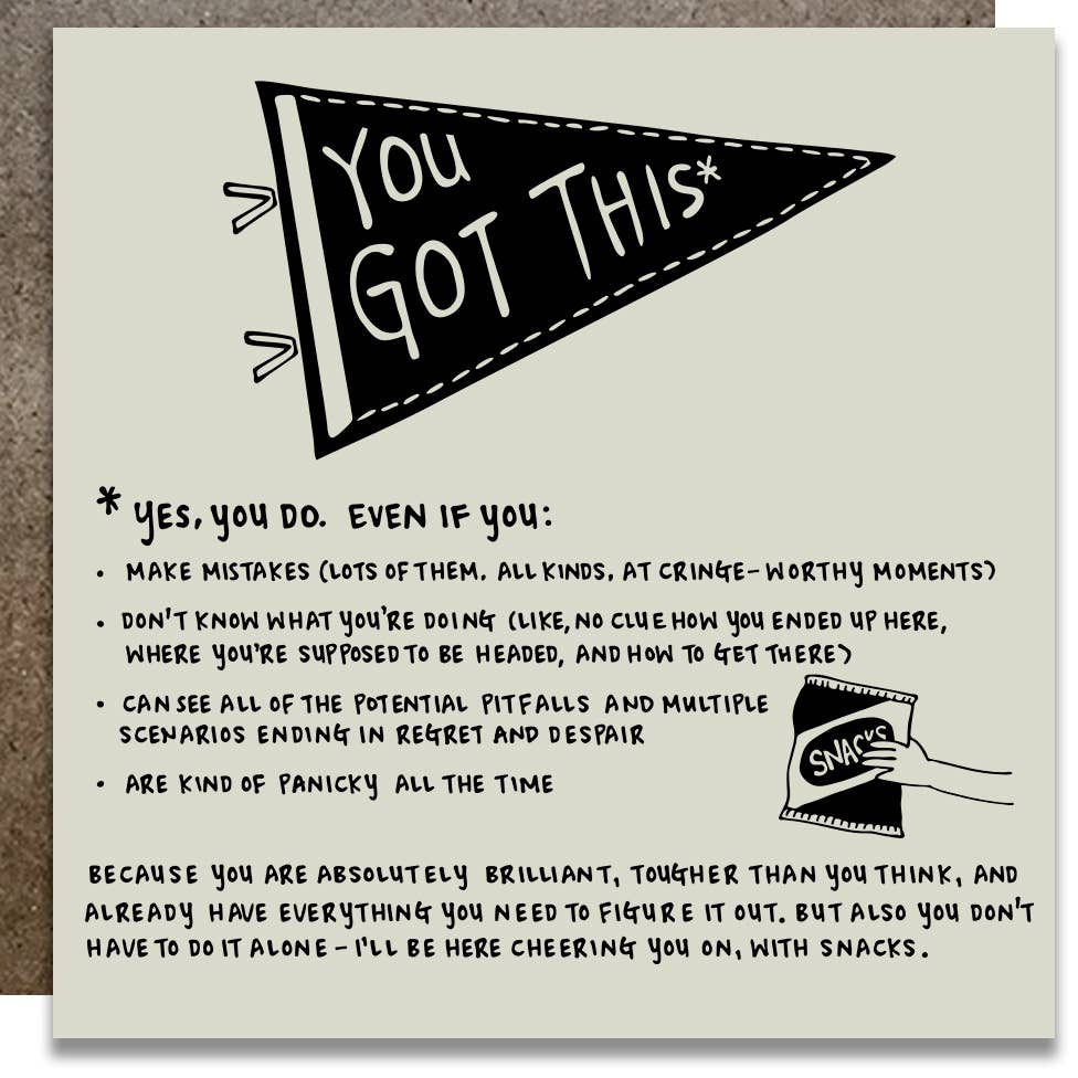 KWOHTATIONS CARDS - You Got This Gift Card Kwohtations Cards 