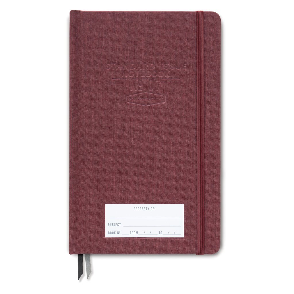 DESIGNWORKS INK Burgundy Standard Issue Notebook Eight3Five Inc 