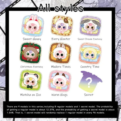 Baby Three Jewelry Box Series Plush Blind Box