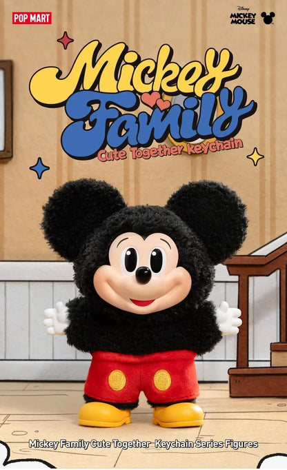 [IN STOCK] POPMART Mickey Family Cute Together Keychain Series Figures