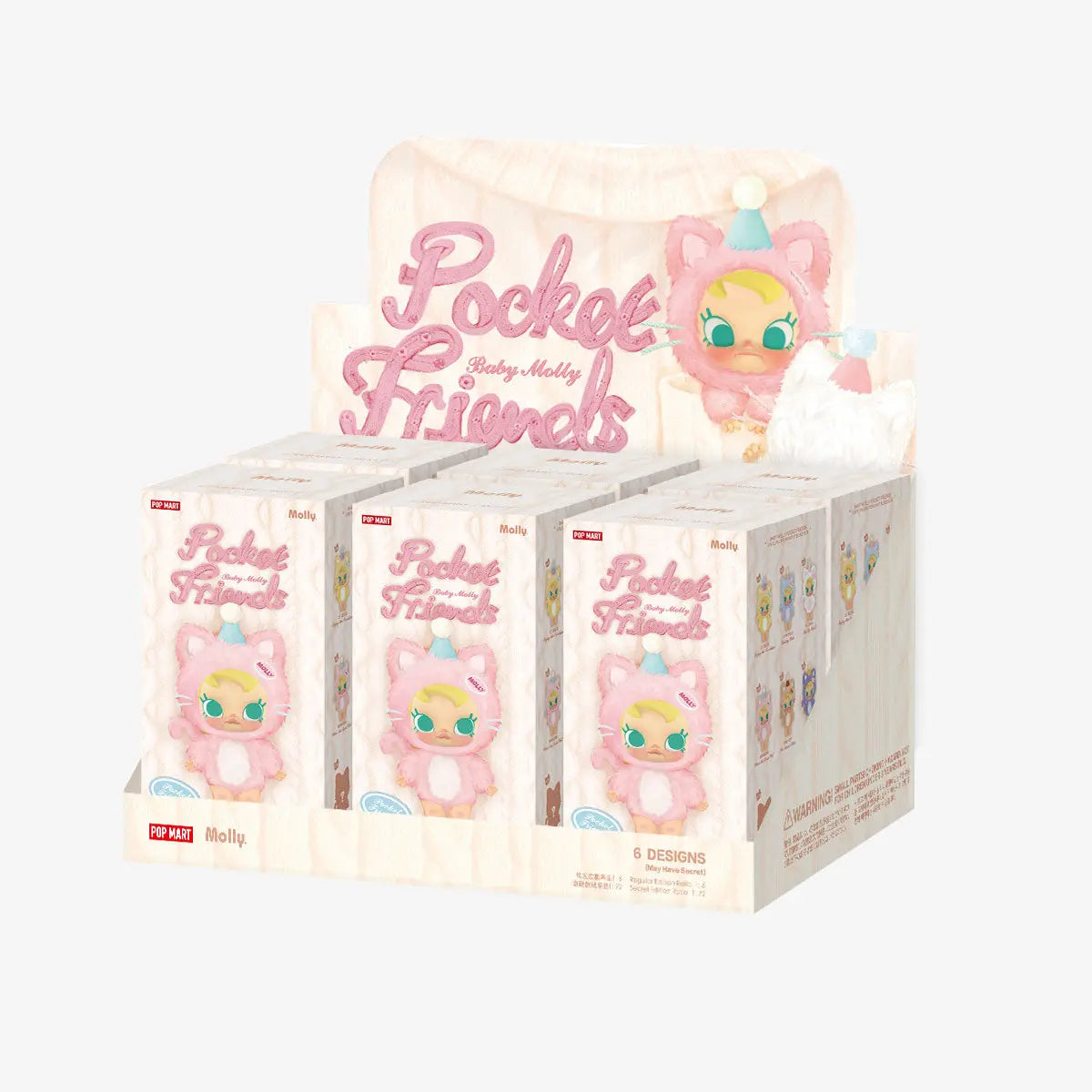 [IN STOCK] POPMART BABY MOLLY Pocket Friends Series Vinyl Plush Pendant Blind Box