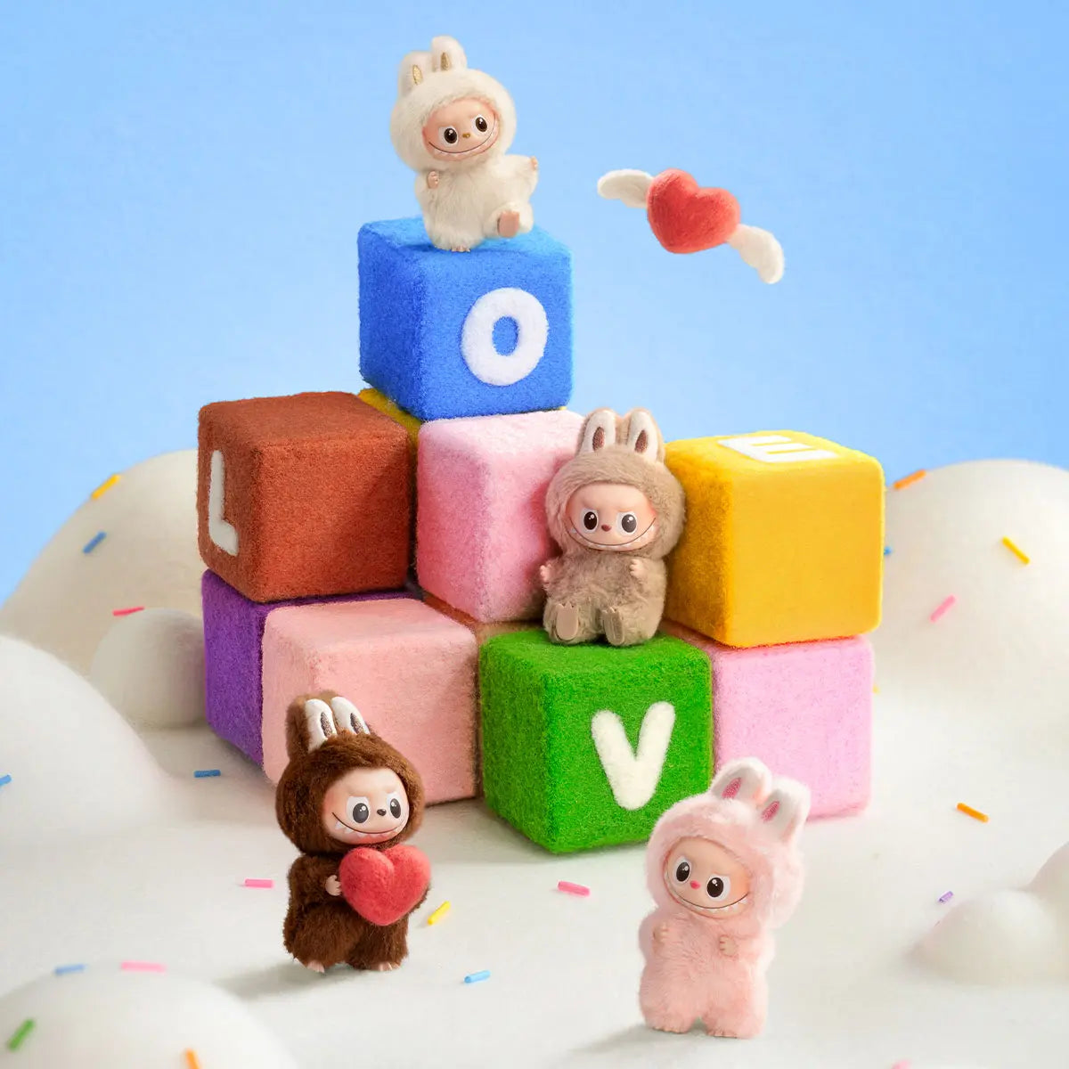 [CHOOSE YOUR LETTERS OPTION!] [IN STOCK] POPMART Labubu Pin for Love