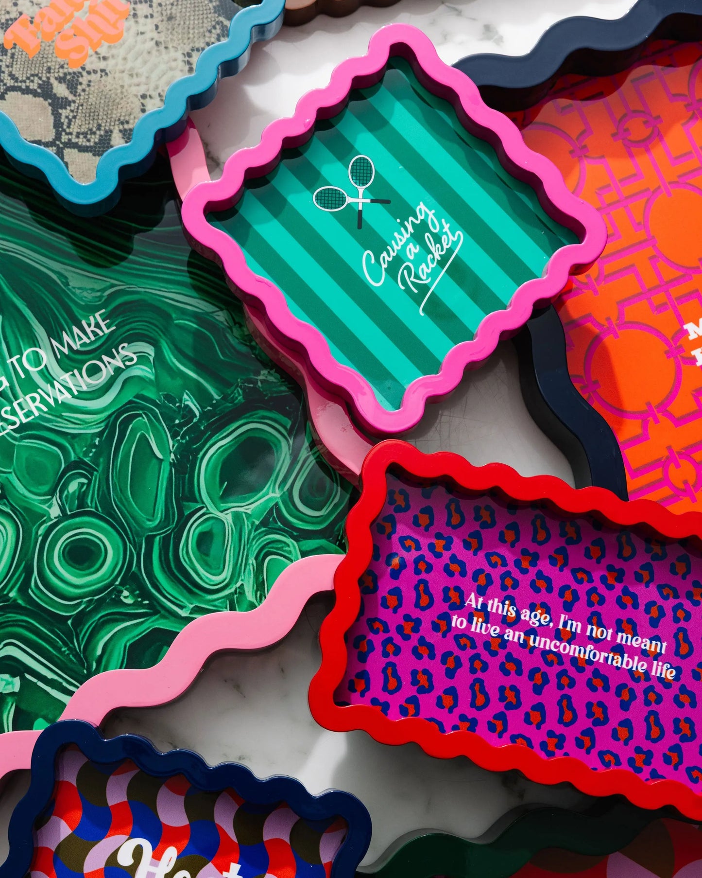 Causing a Racket Lacquer Tray