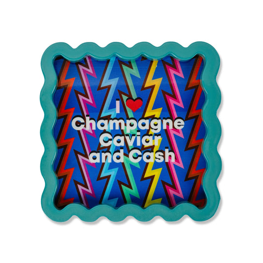 Champagne Caviar Lacquer Tray