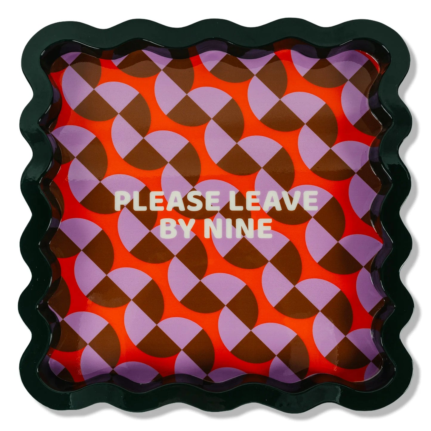 Leave by Nine Large Lacquer Tray