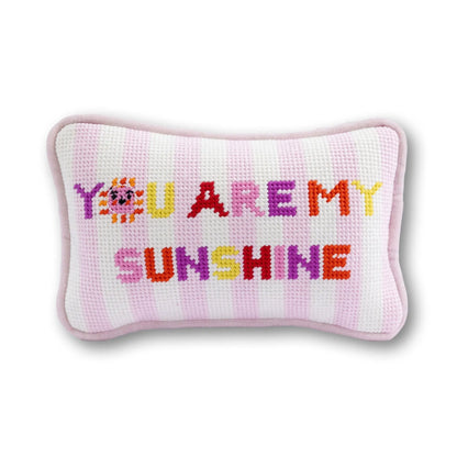 You Are My Sunshine Mini Needlepoint Pillow