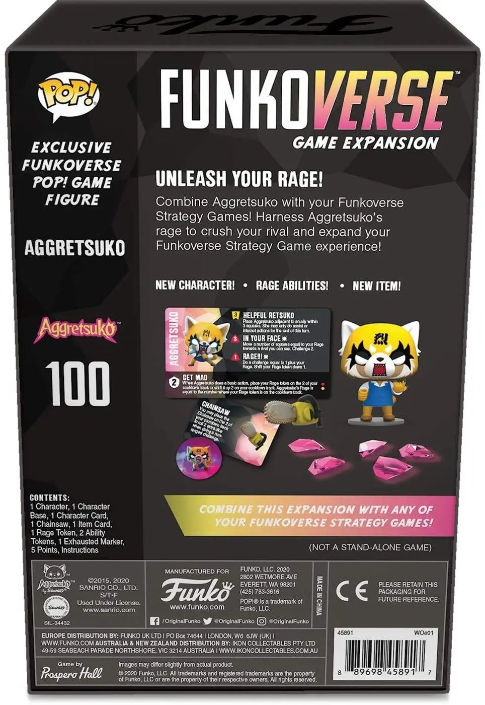 FUNKO Pop! Funkoverse Strategy Game - Aggretsuko 100 Expansion Game Funko 