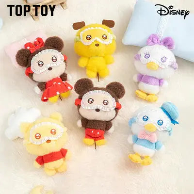 [In Stock] MINISO Disney Squinting Sleepwear Series Plush Keychains Gift Blind Box