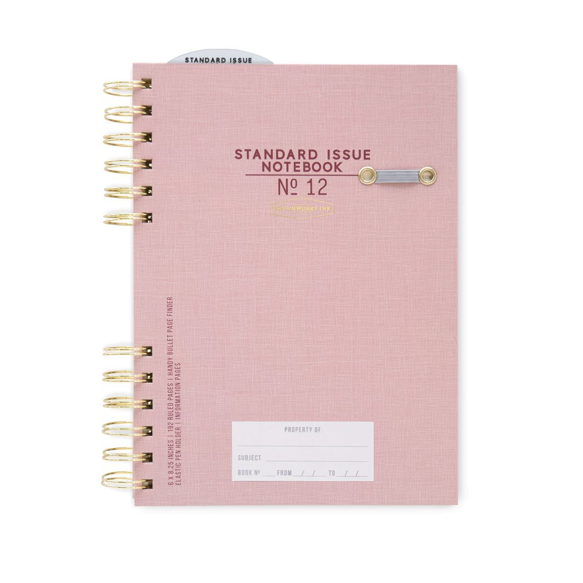 DESIGNWORKS INK Standard Issue Planner Eight3Five Inc Buurgundy 