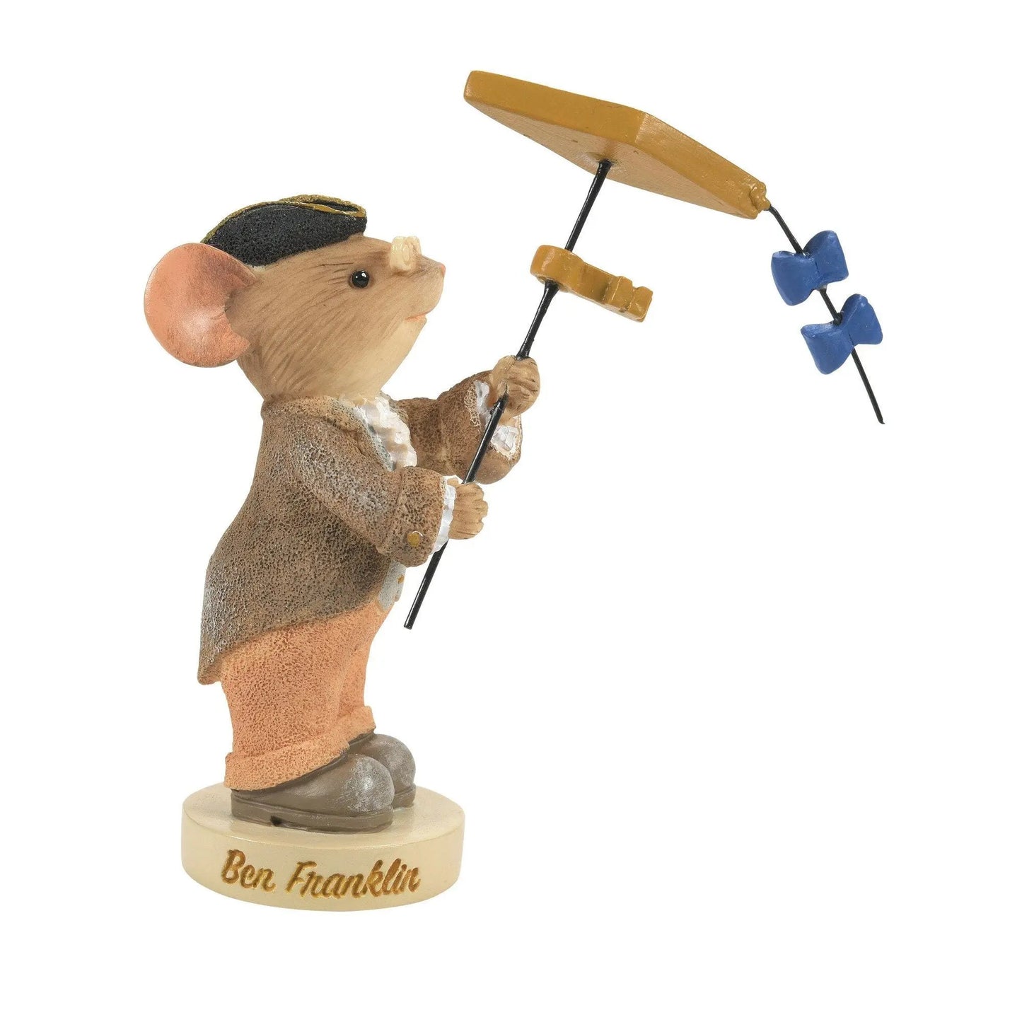 TAILS WITH HEART Benjamin Franklin Mouse Collectible Enesco 