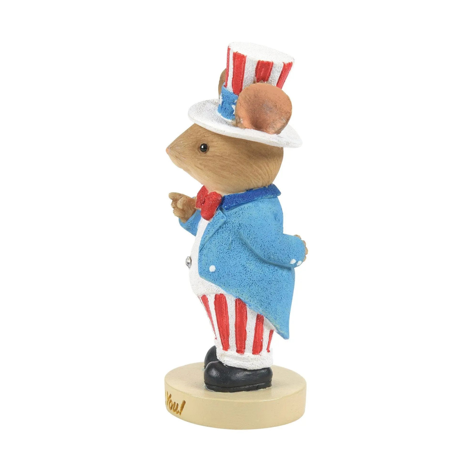 TAILS WITH HEART Uncle Sam Mouse Collectible Enesco 