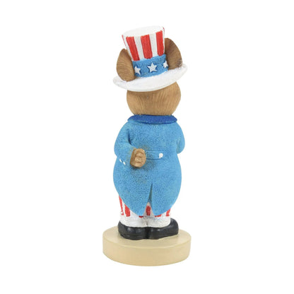 TAILS WITH HEART Uncle Sam Mouse Collectible Enesco 