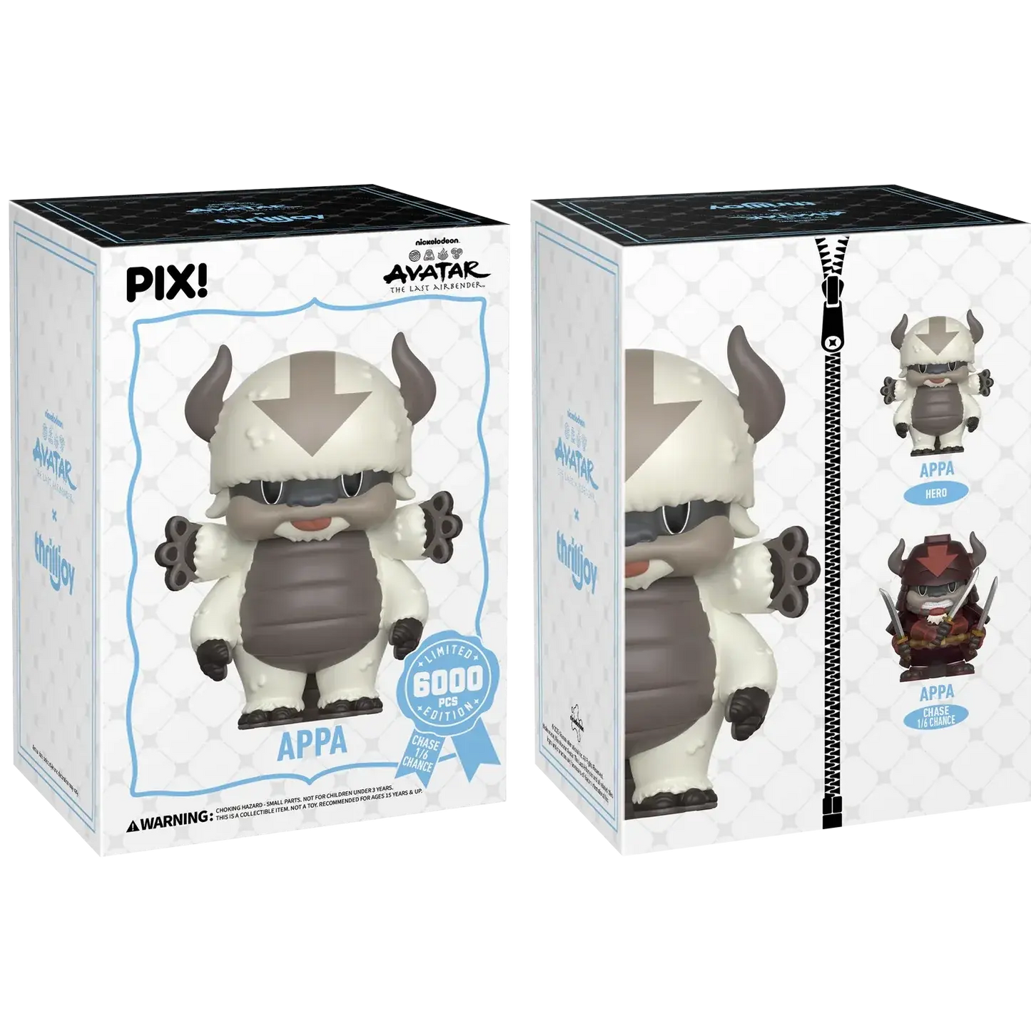 [Thrilljoy] Avatar The Last Airbender - Appa LE6000 PIX Vinyl Figure (1 in 6 Chance at Chase)