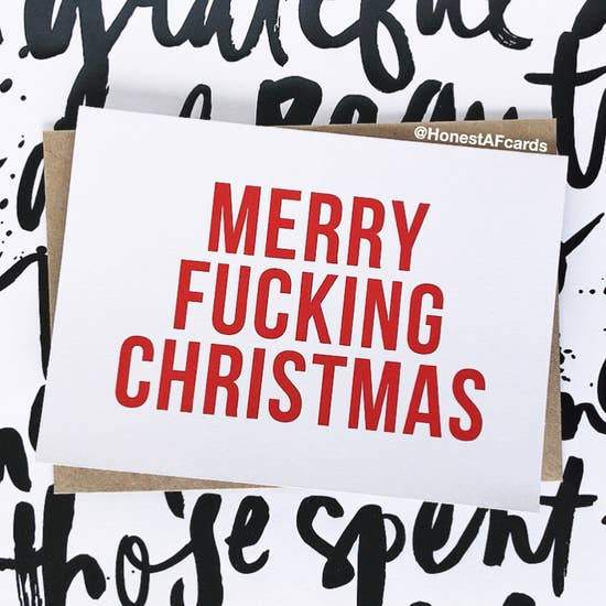 HONEST AF CARDS - Merry F*cking Christmas Card Honest AF Cards 