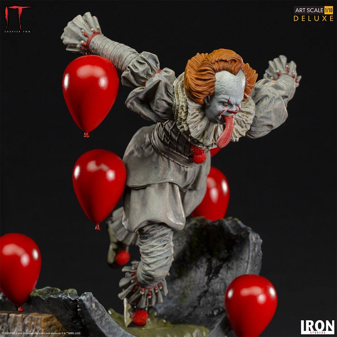 IRON STUDIOS - Pennywise Deluxe Art Scale 1/10 - IT Chapter Two Collectible Iron Studios 