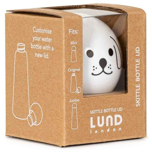 LUND LONDON Skittle Bottle Faces Lid Bottle Lid Lund London Dog 