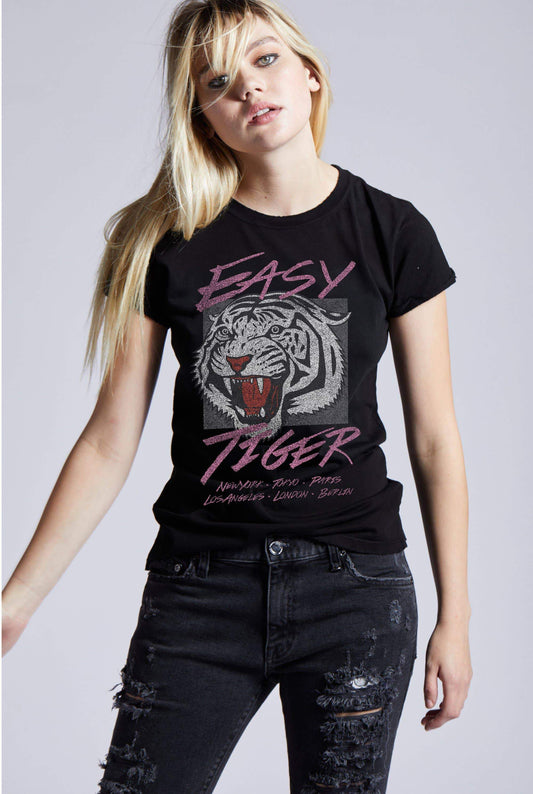 RECYCLED KARMA - Easy Tiger Around The World Vintage Tee Sweatshirt Recycled Karma 