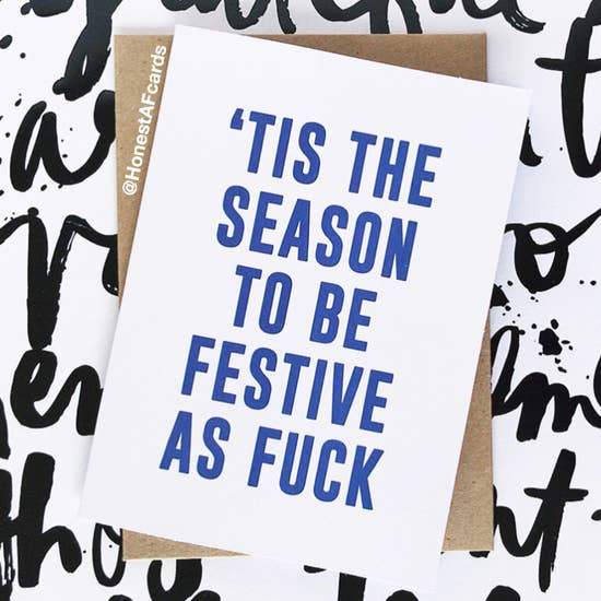 HONEST AF CARDS - The Season To Be Festive Card Honest AF Cards 