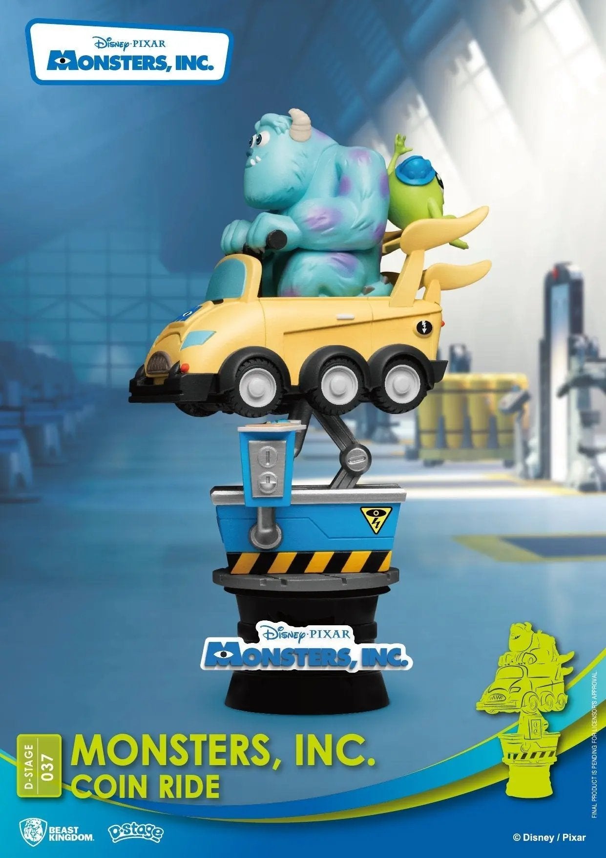 BEAST KINGDOM D-Stage Monsters Inc Coin Ride Collectible Ultra Tokyo Connection 