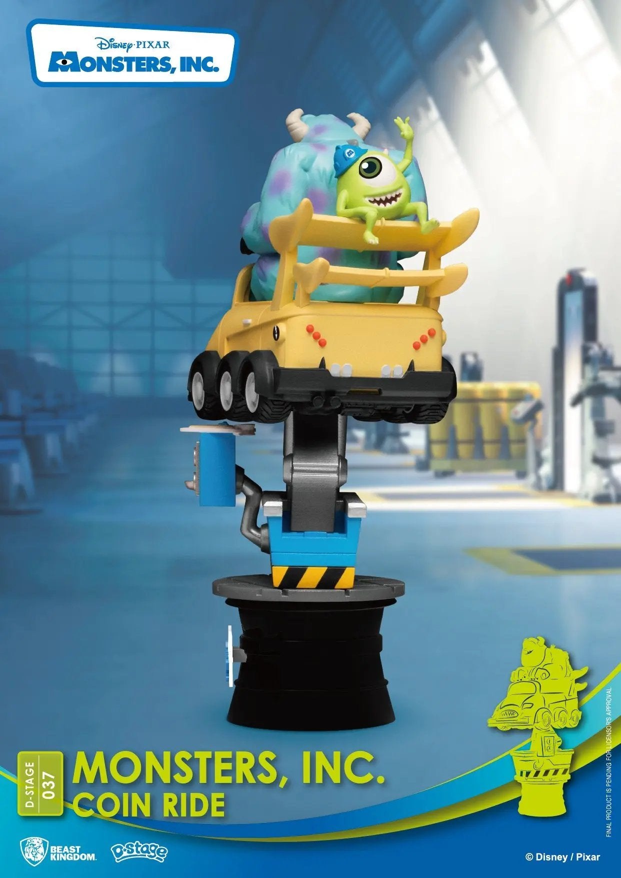 BEAST KINGDOM D-Stage Monsters Inc Coin Ride Collectible Ultra Tokyo Connection 