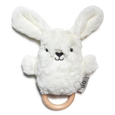 BECK Bunny - Soft Rattle Toy - Cream Plush O.B. Designs 