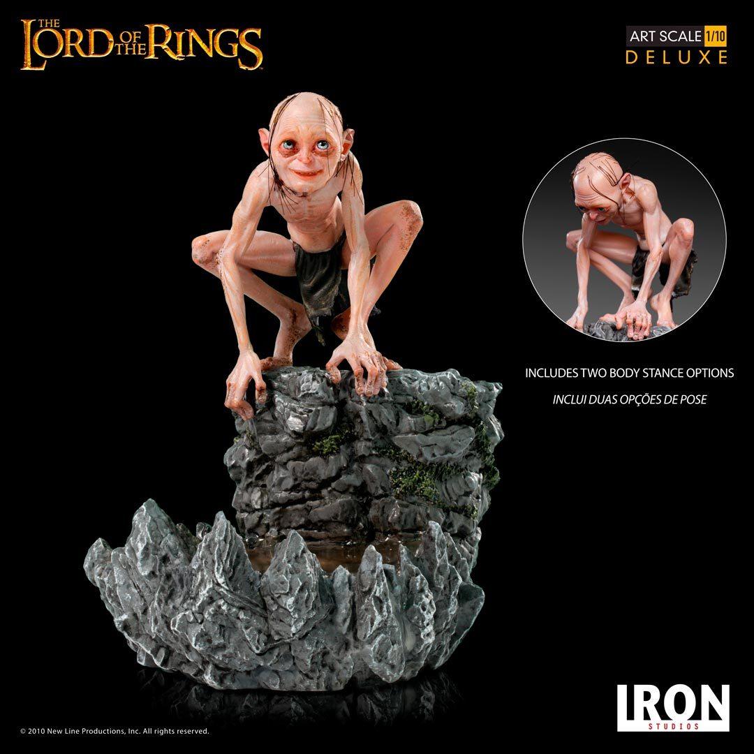 IRON STUDIOS - Gollum Deluxe Art Scale 1/10 - Lord of the Rings Collectible Iron Studios 