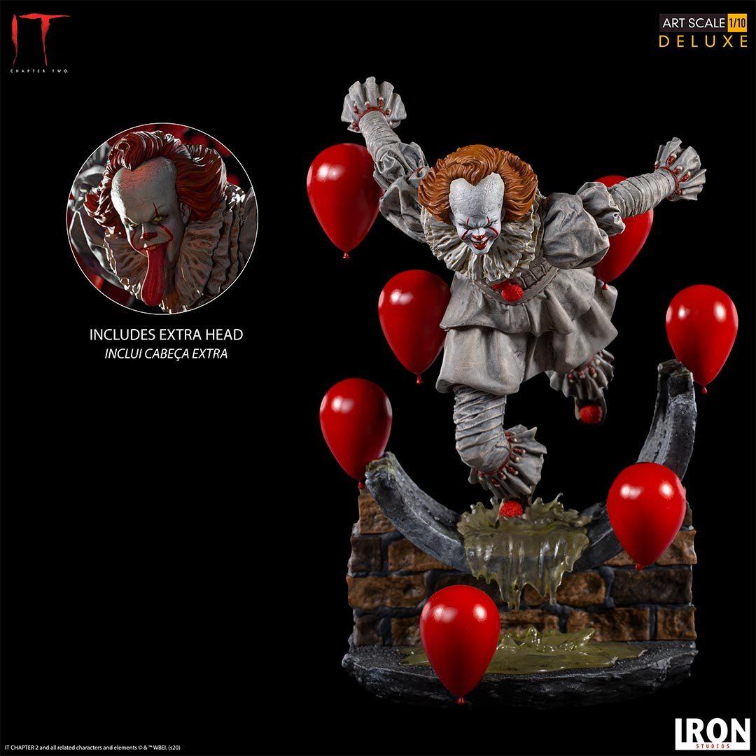 IRON STUDIOS - Pennywise Deluxe Art Scale 1/10 - IT Chapter Two Collectible Iron Studios 