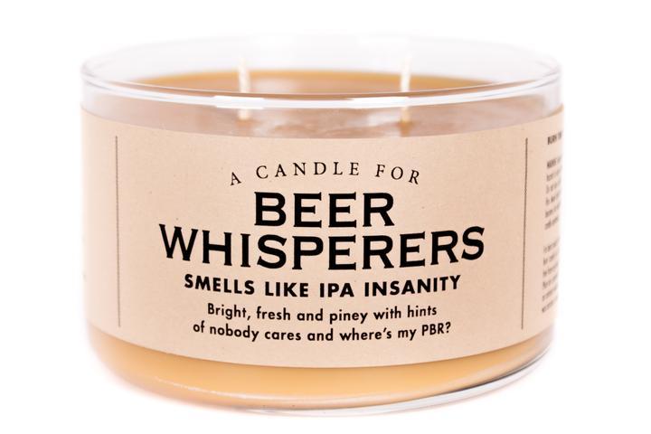 WHISKEY RIVER SOAP CO - Beer Whisperers Duo Candle Whiskey River Soap Co 