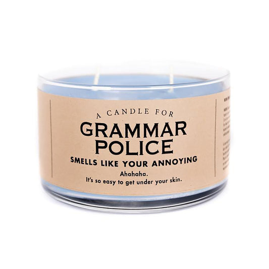 Grammar Police candle/soap