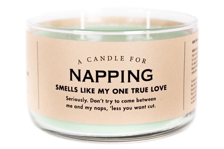 WHISKEY RIVER SOAP CO - Napping Duo Candle Whiskey River Soap Co 