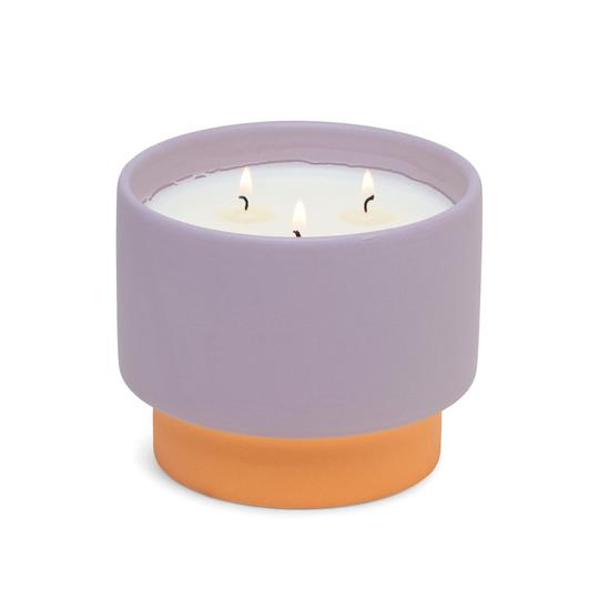 PADDYWAX - Color Block Candle - Orange/Purple - Violet & Vanilla Candle Paddywax 