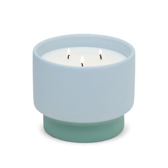 PADDYWAX - Color Block Candle - Green/Blue - Saltwater Suede Candle Paddywax 