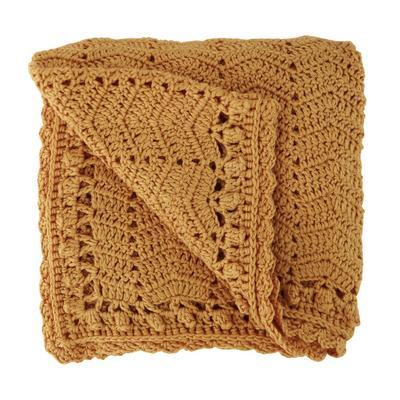 HANDMADE Artisan Crocheted Baby Blanket Baby Blanket O.B. Designs Cinnamon 