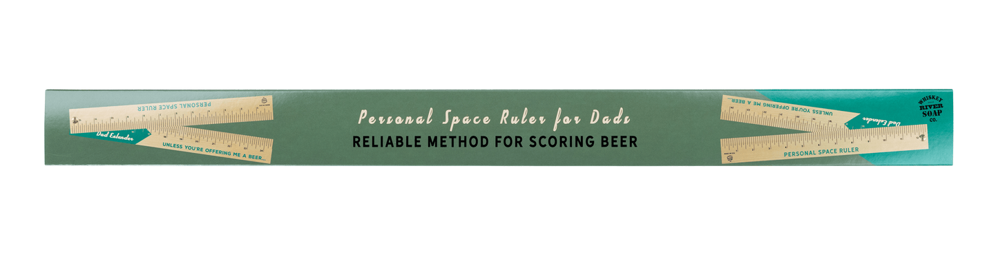 WHISKEY RIVER SOAP CO - Personal Space Ruler For Dads Ruler Whiskey River Soap Co 