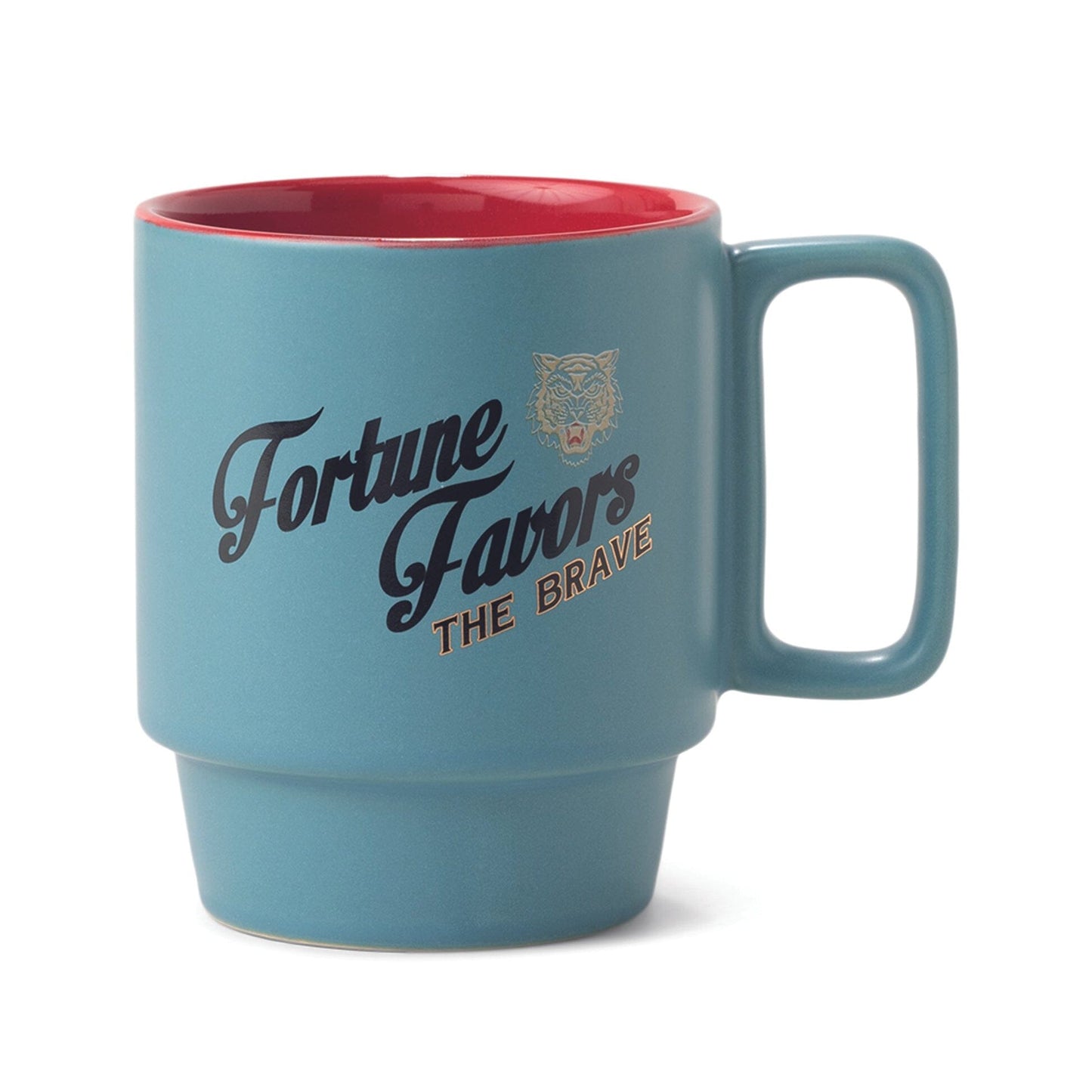 "Fortune Favors The Brave" - Ceramic Mug Mug Designworks Ink 