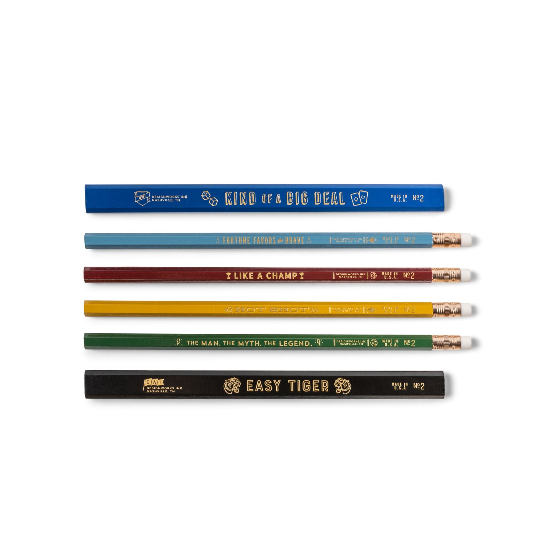 DESIGNWORKS INK - The Man, The Myth, The Legend Pencil Set Pencils Designworks Ink 