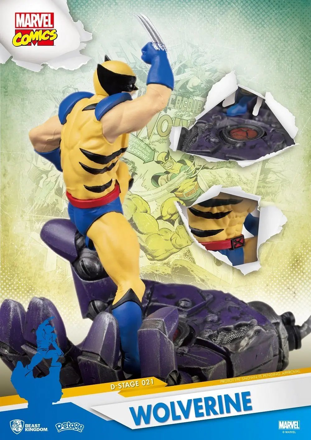 BEAST KINGDOM D-Stage Marvel Comics - Wolverine Collectible Ultra Tokyo Connection 
