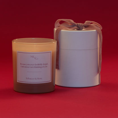 In Case You Ever Foolishly Forget - Tobacco & Rose Candle MLCo